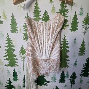 Heiress Beverly Hills Lace Corset Sculpted Mini Dress